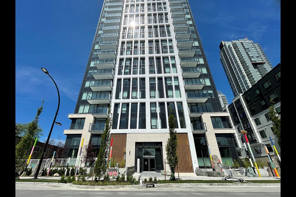 Axiom Builders Inc. has been fined by WorkSafeBC for safety violations during the building of this Telford Avenue highrise.