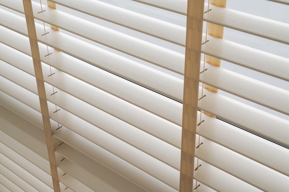 Window blinds.