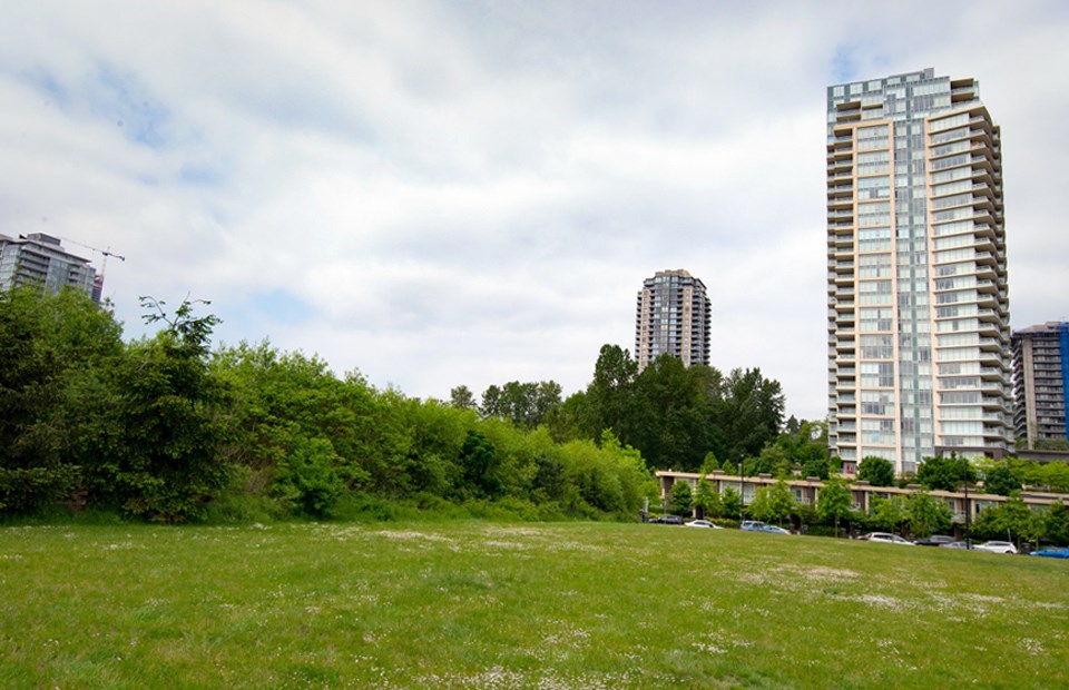 A park at 4900 Dawson St. will be the site of a new Brentwood Town Centre elementary school. 