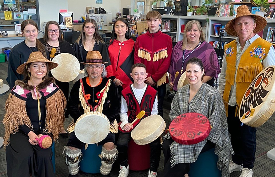 École Alpha Secondary School students are featured Drum Across North and South America, a compilation of videos celebrating Indigenous music across the Americas.