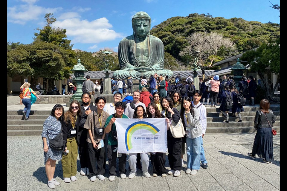 Students from Byrne Creek Community School and Moscrop Secondary School travelled to Japan for a student exchange during spring break.