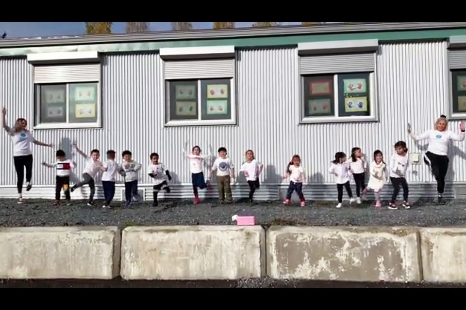 Seaforth Elementary School students show off their Bhangra moves ahead of World Kindness Day last week.