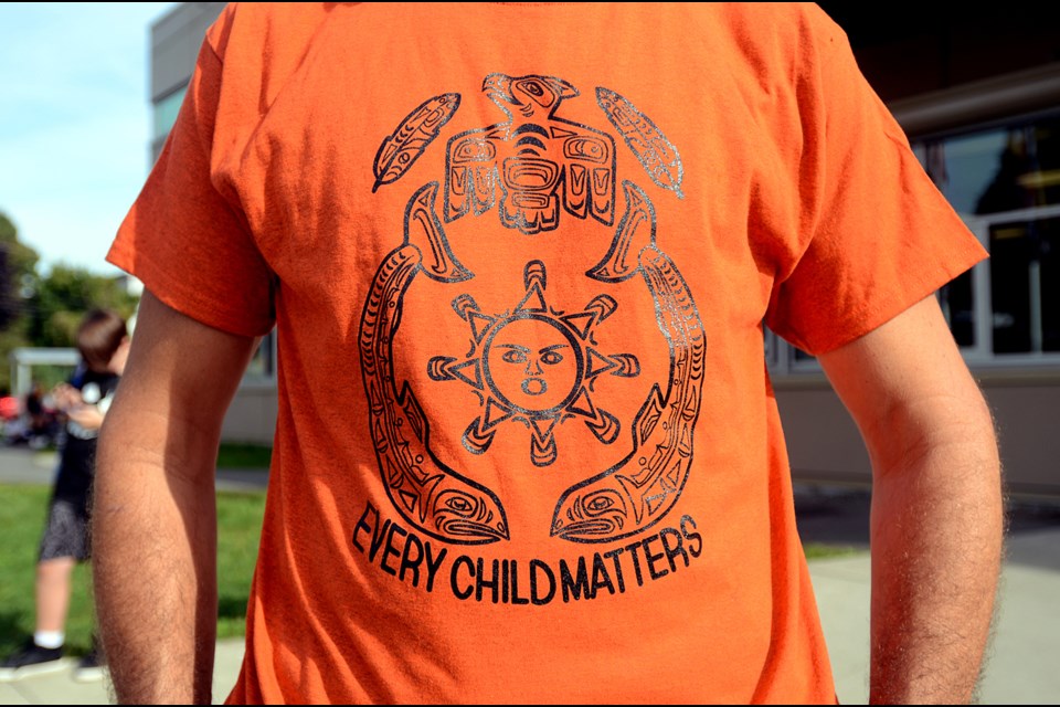 This year's Orange Shirt Day design was created by Fraser River Middle School student Nicola Garcia.