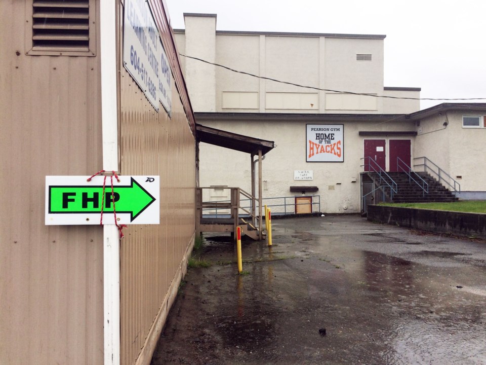 NWSS Pearson Gym and filming sign