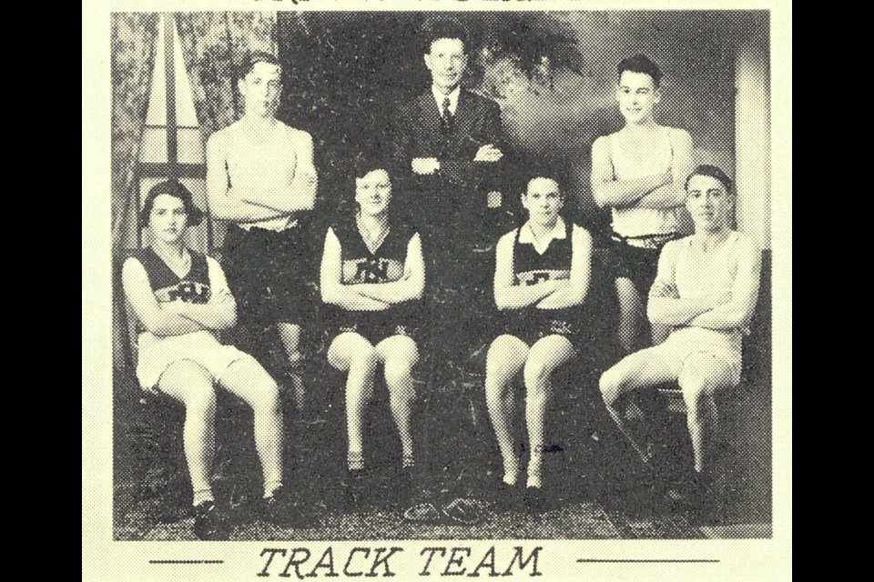 Burnaby North High School's 1935-1936 track team had six entries in the seventh annual  track and field meet 85 years ago.