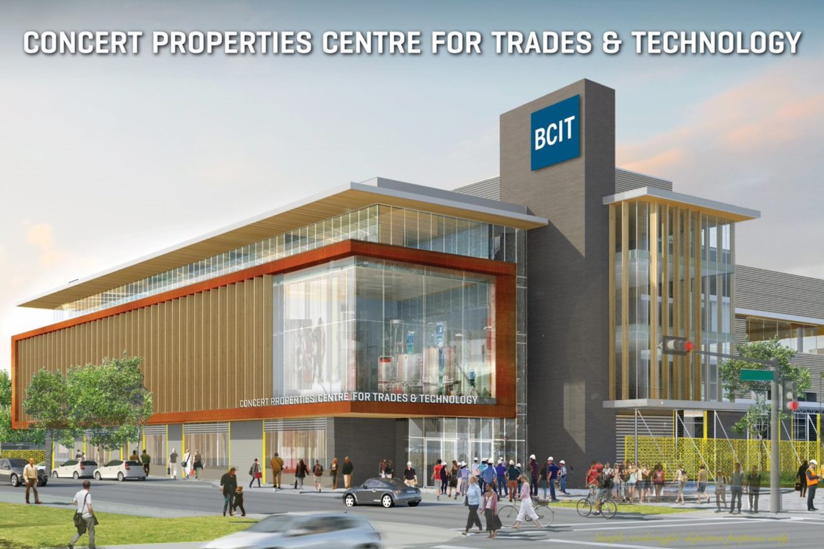 BCIT trades and tech building in Burnaby gets a new name