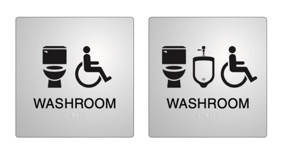 Washroom signs