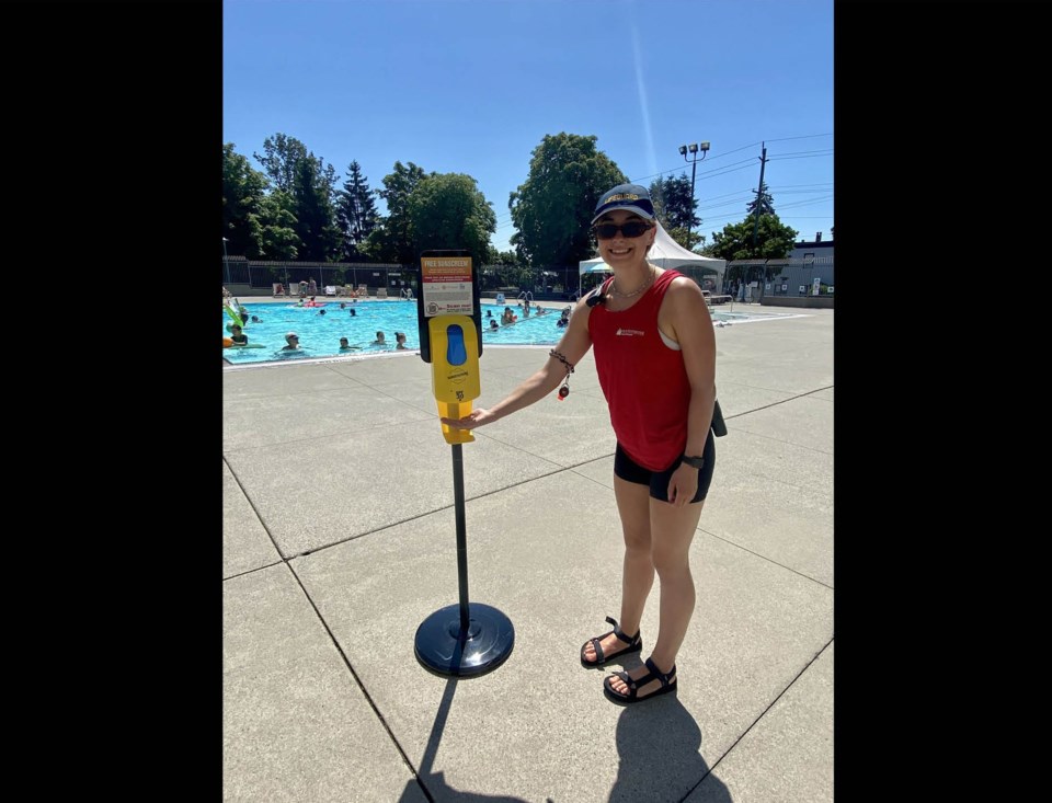Lifeguard Moody Park Pool sunscreen