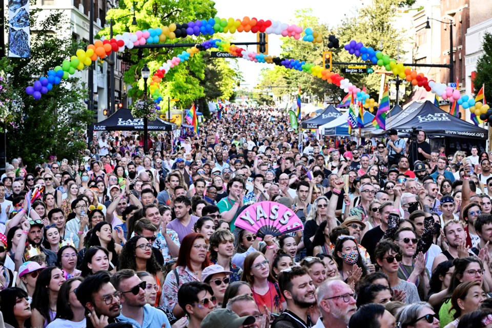 Last Door's Untoxicated event at New West Pride's street fest attracted a huge crowd.
