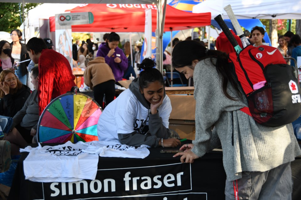 The Simon Fraser Student Society greeted students and guests to the StreetFest! event on Friday.
