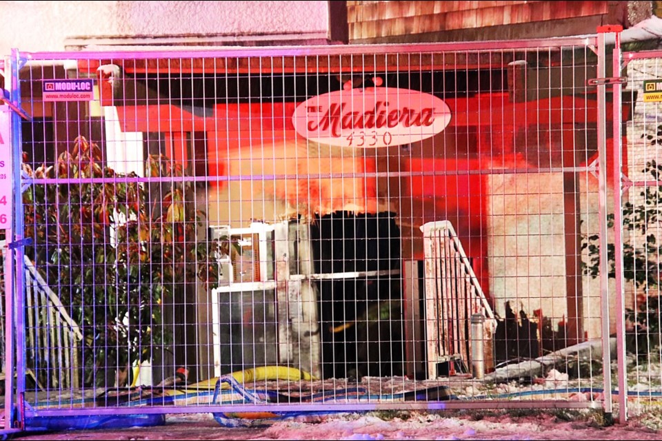 The Madiera at 6677 Silver Ave. (formerly 4330 Maywood St.) in Burnaby has stood vacant behind construction fencing since January 2023.