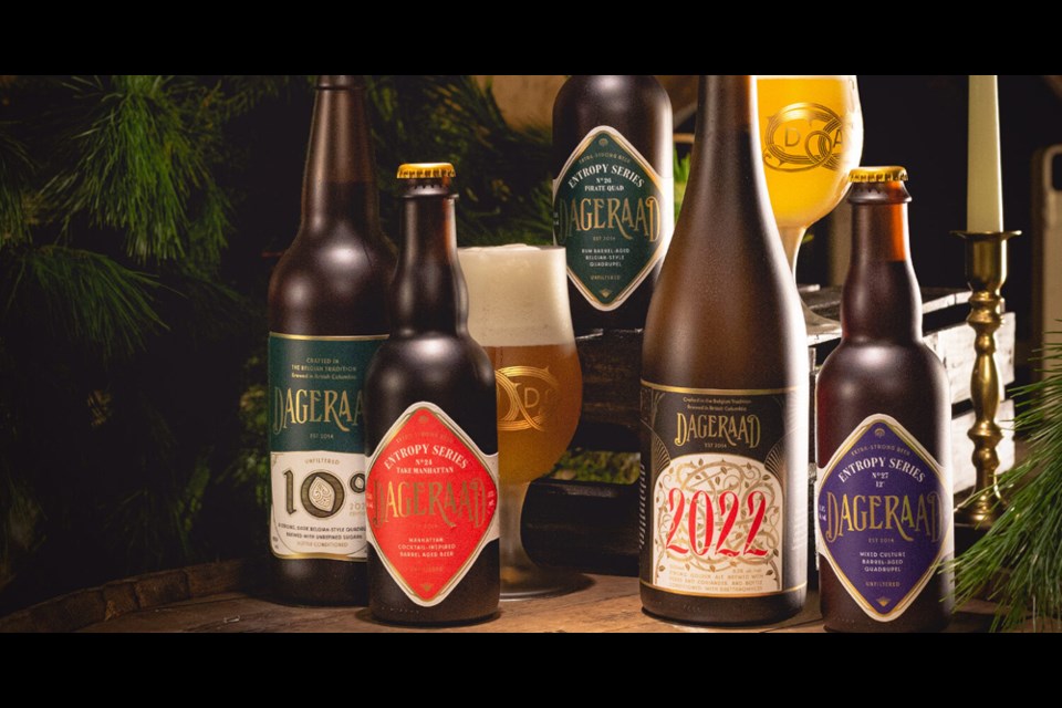Four 2022 holiday releases from Burnaby's Dageraad Brewing hit the BC Ale Trail's list of 100+ seasonal brews.