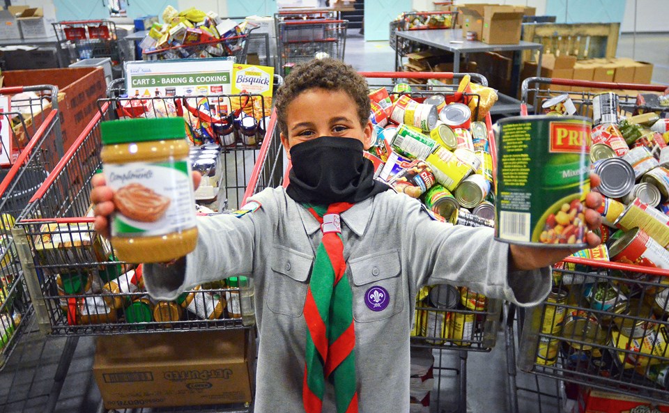 Adam Mohamed, 10, and his Burnaby Lake Jamatkhana cub scout troop collected 250 food items and $150 in cash for the Ismaili CIVIC Ramadan Food Drive.