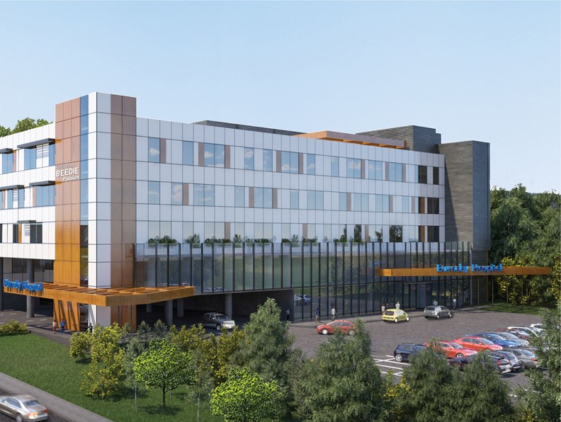 The Burnaby Hospital Foundation has launched a $30-million fundraising campaign to go towards Phase One of the redevelopment of Burnaby Hospital, shown in this rendering.