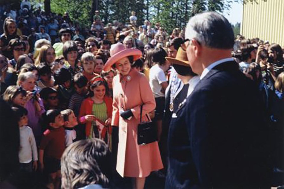 Queen Elizabeth II visited Burnaby's city hall in 1971, drawing thousands of onlookers.