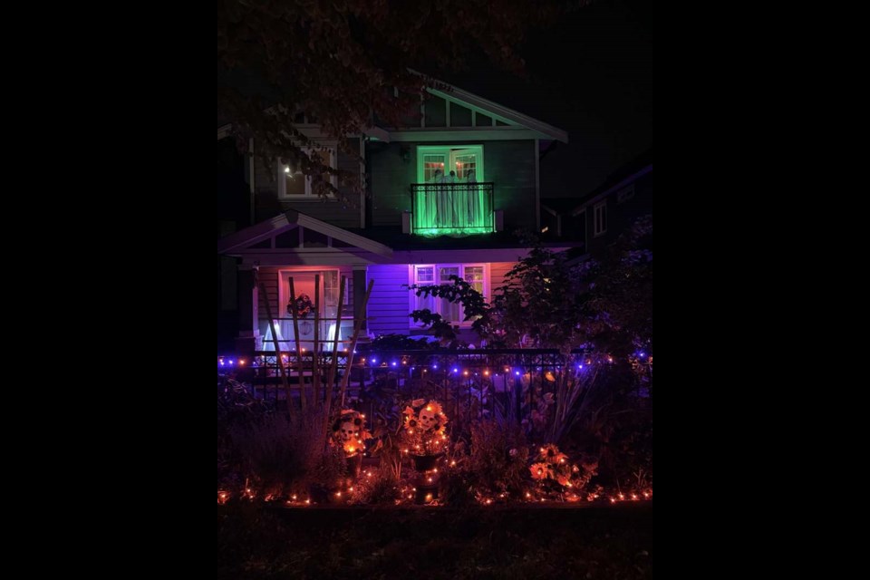 4347 Albert St. is adorned with spooky Halloween decorations in Burnaby, B.C.