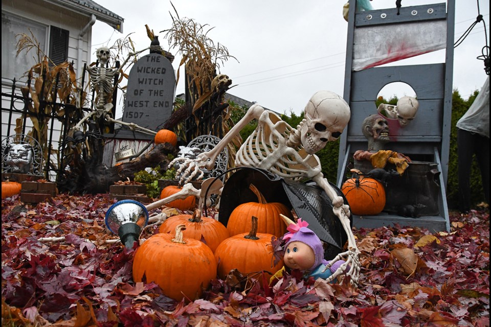 The Wicked Witch of the West End's popular Halloween display at 1507 London St. is not for the faint of heart.