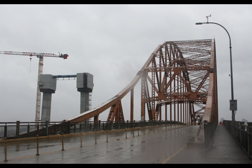 With the Pattullo Bridge closed to vehicles on the Easter long weekend, pedestrians and cyclists were enjoying a chance to check out the old bridge more closely.