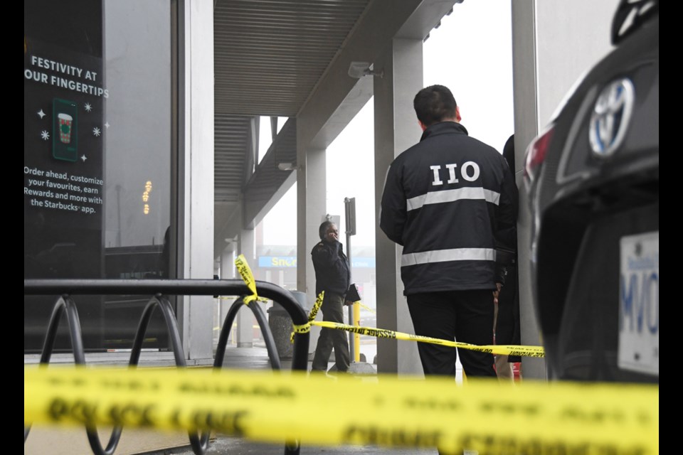 The Independent Investigations Office was on scene at a North Burnaby Starbucks in December 2022.