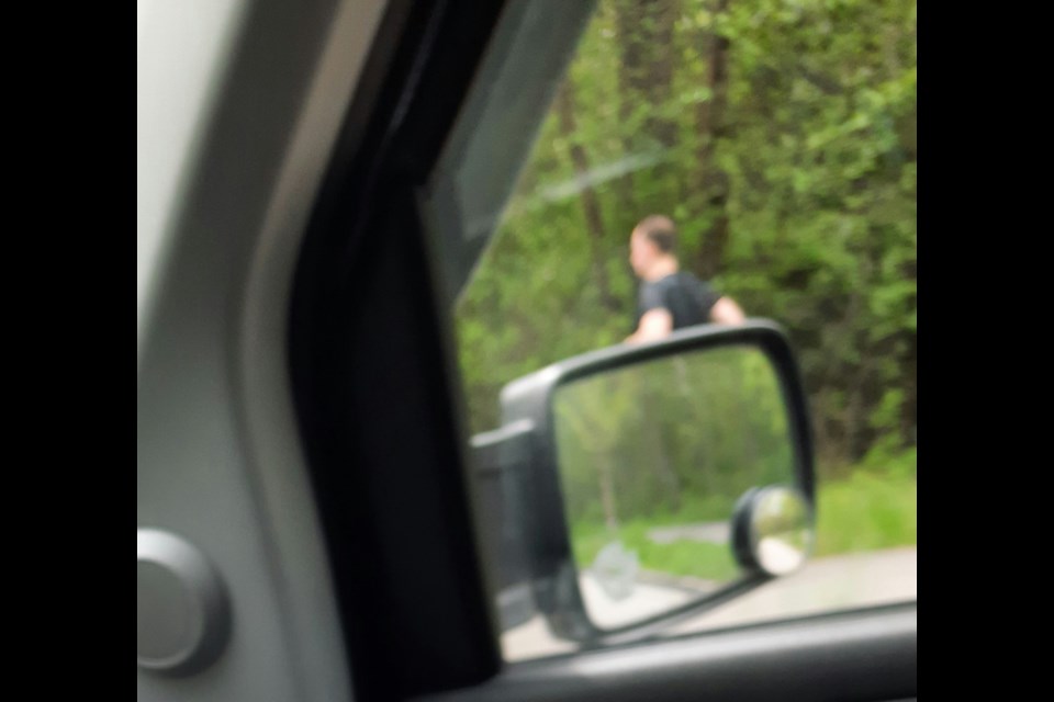 Police are looking for a man involved in an alleged indecent act at Byrne Creek Ravine Park in Burnaby on May 5. 