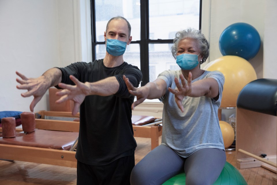 Fitness instructor yoga