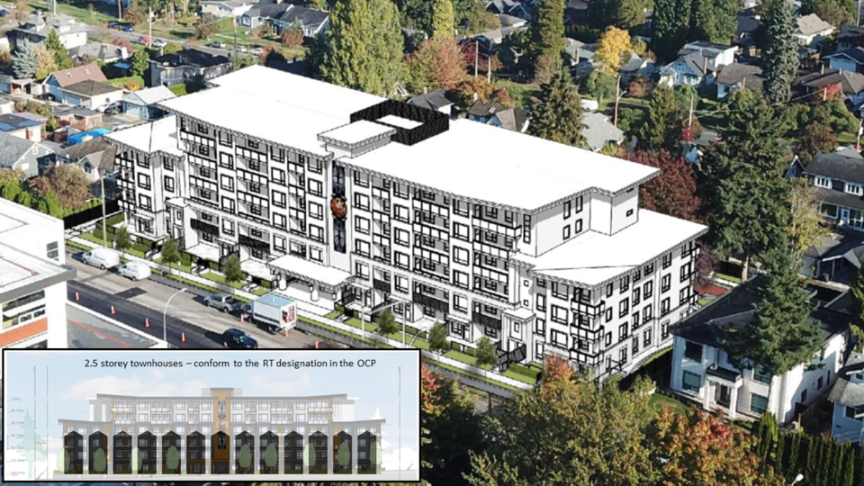 Sixth Street massing rendering - contributed by residents