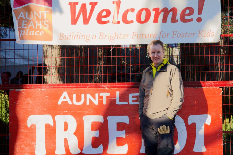 Craig Lenske at one of Aunt Leah’s Christmas Tree lots in Metro Vancouver.