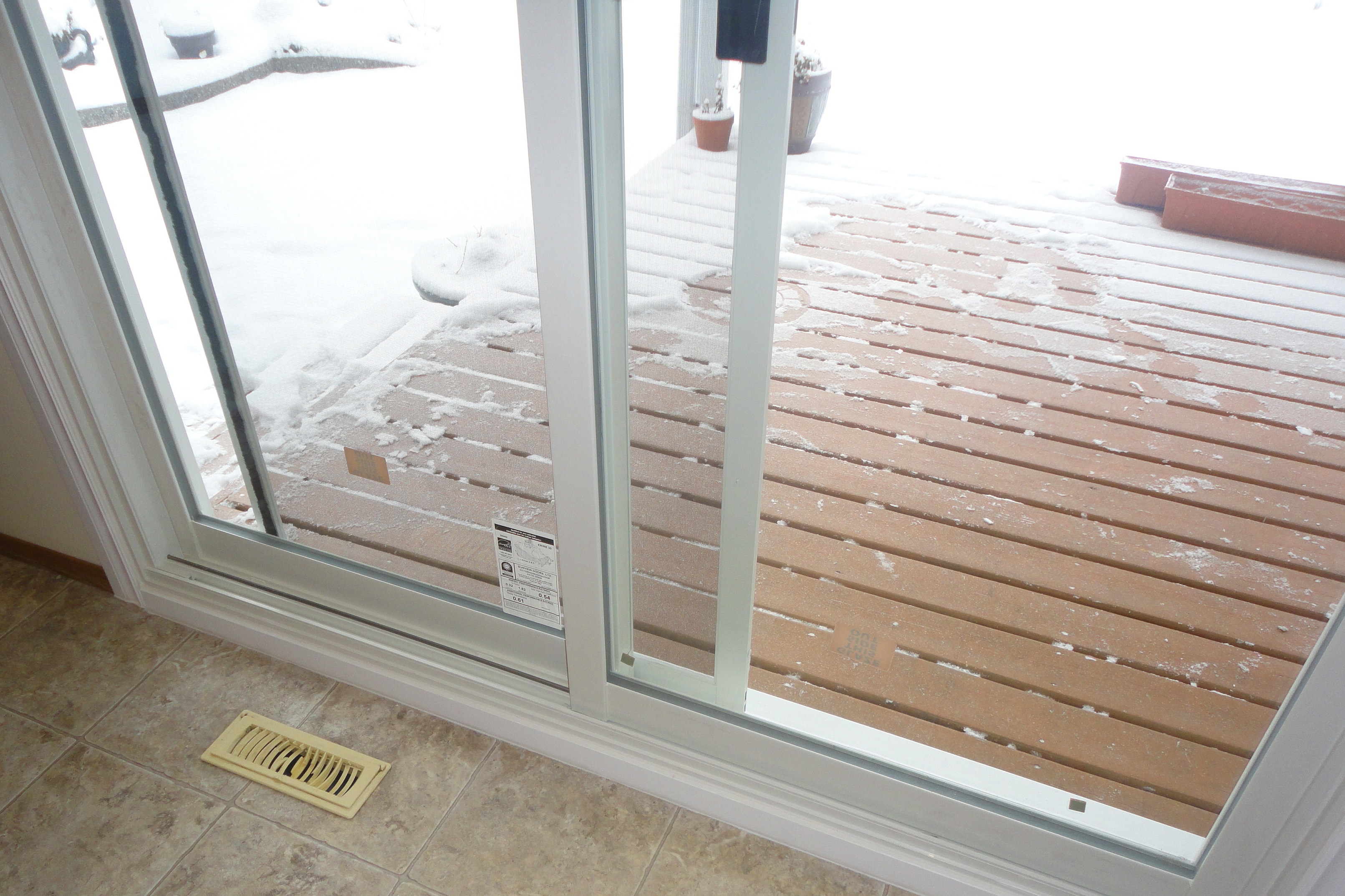 Vinyl insulated pet patio sales door