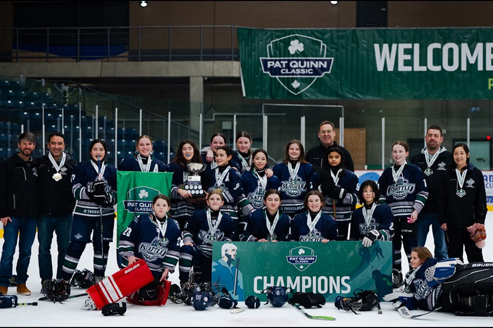 Seattle’s Sno-King Amateur Hockey Association won the Female U13 Elite division at the 2023 Pat Quinn Classic in Burnaby.
