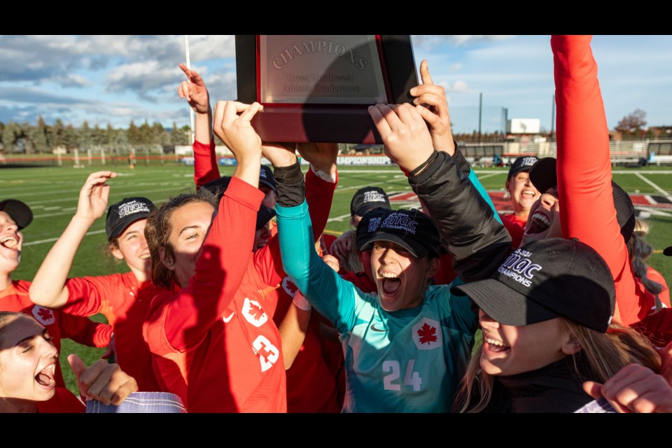 SFU's women's soccer team won their first-ever GNAC conference championship on Nov. 11, 2023, and are off to the NCAA Div. II tournament.
