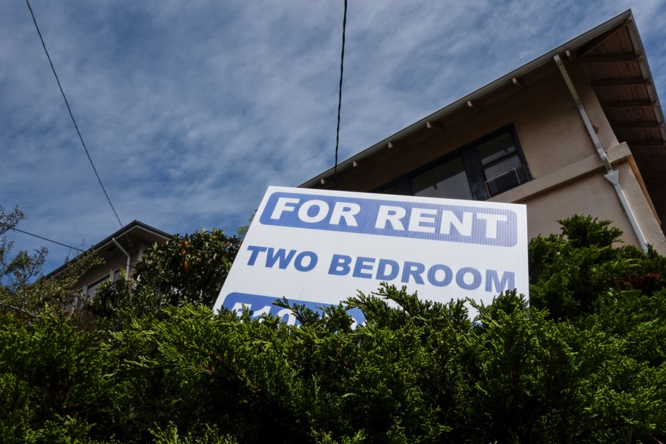 For Rent two-bedroom sign