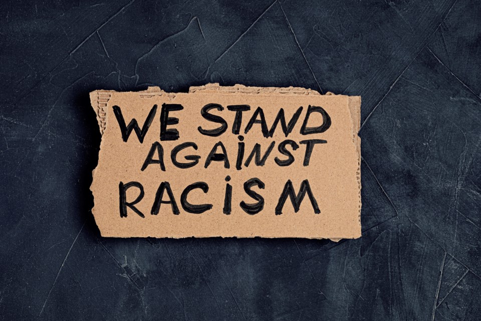 Stand Against Racism sign