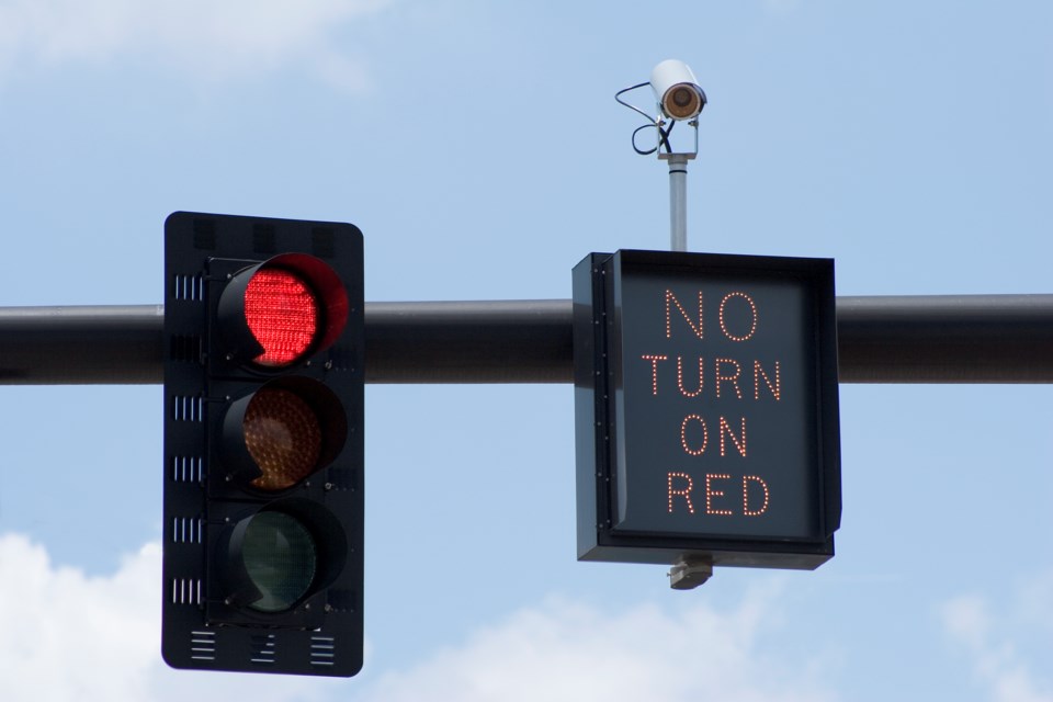 Burnaby councillors want to see red-light cameras and no right on red at certain intersections.