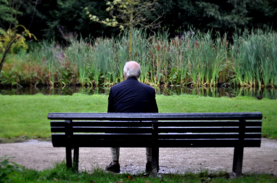 Senior Loneliness Isolation bench