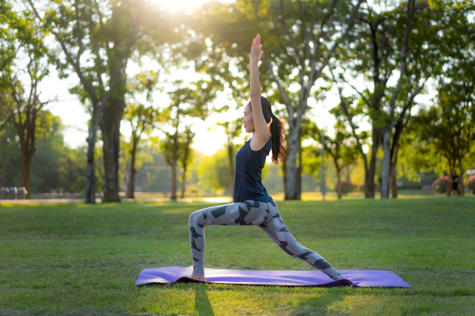 Yoga in the park