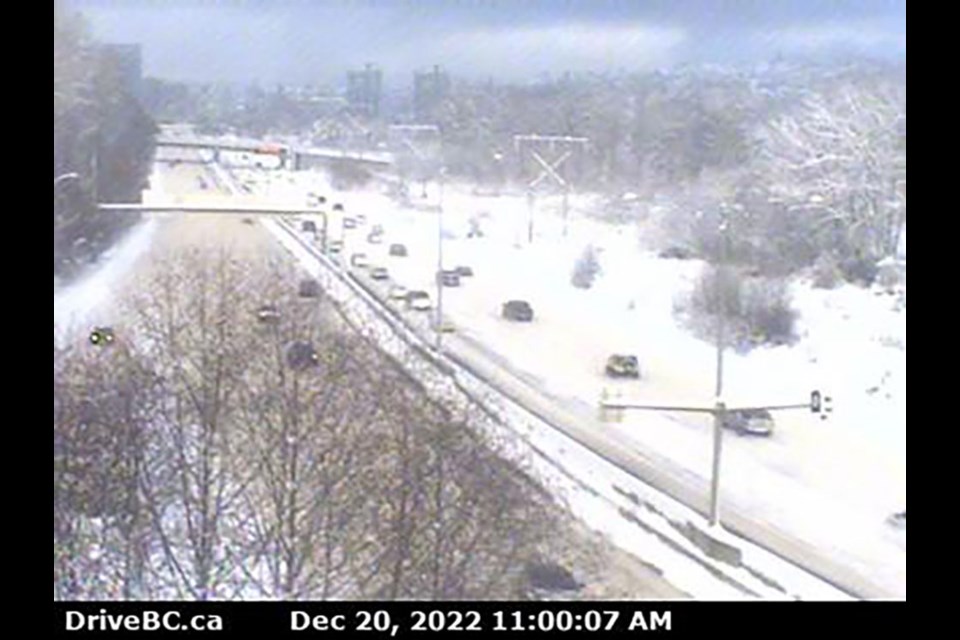 Highway 1 at Kensington Avenue looking west.