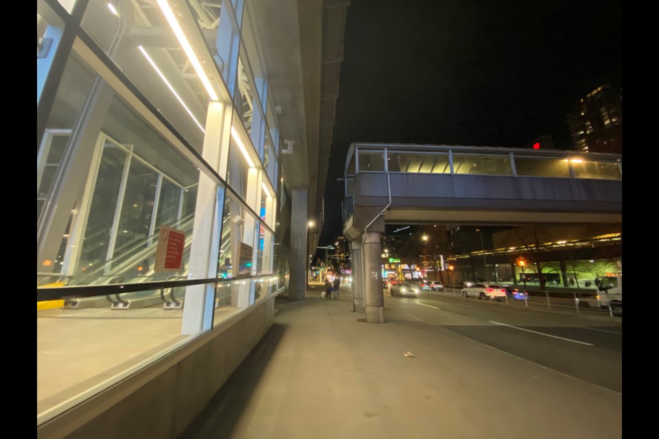 The Metrotown walkway