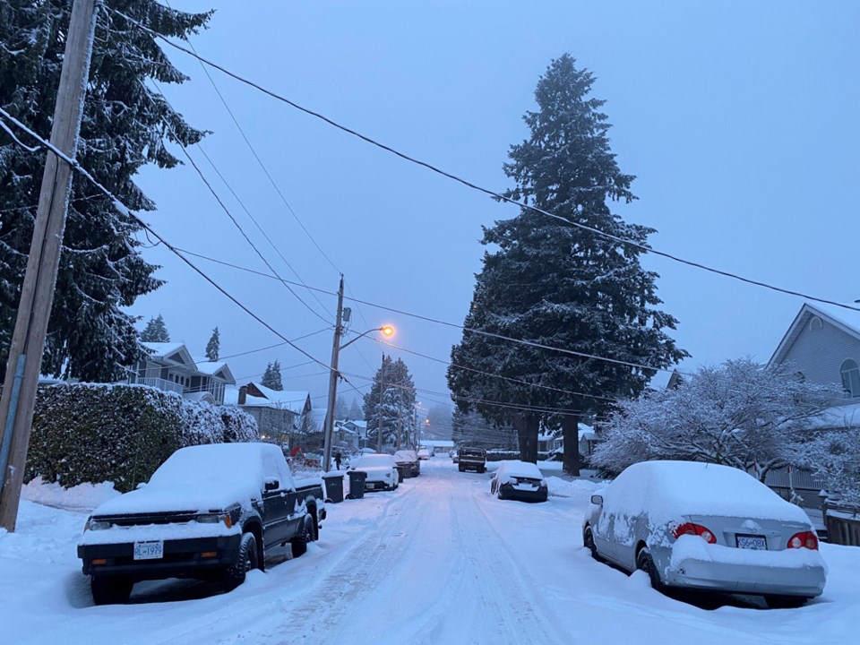 New Westminster snow day Jan 6
