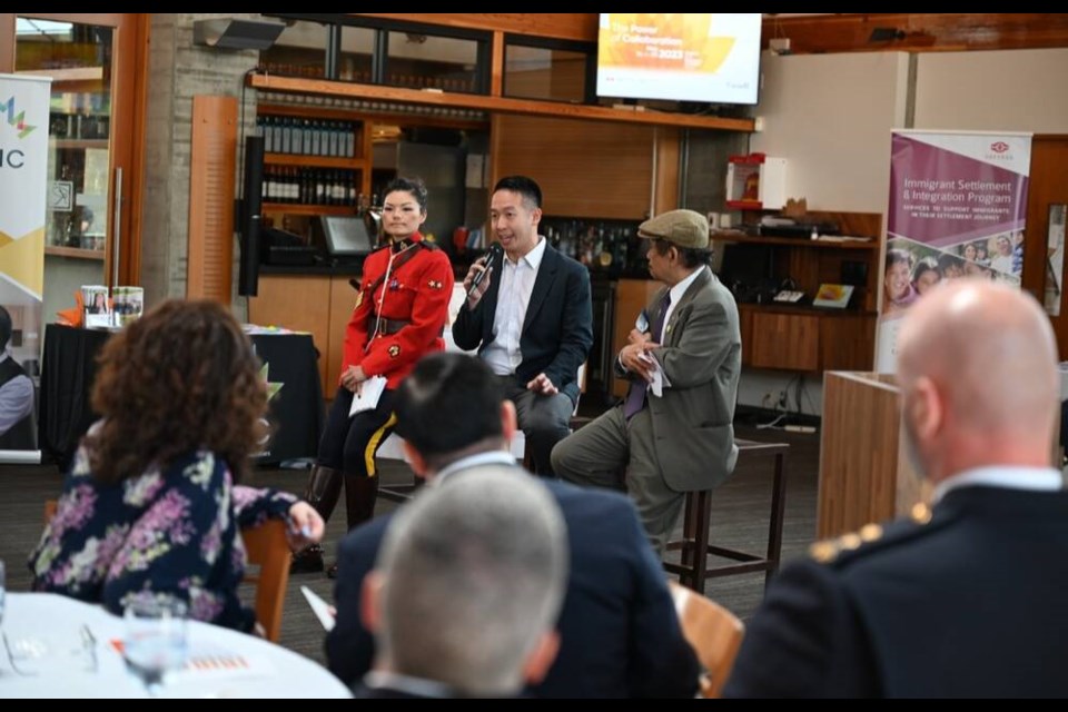 140 attendees gathered in Burnaby, B.C., to address the rise of anti-Asian hate in the community and find solutions. Photo Frank Jang 