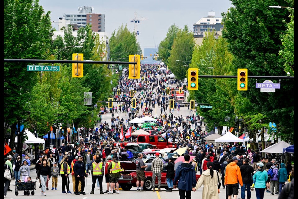 Burnaby's Hats Off Day street festival returns to Hastings Street on June 3, 2023. Photo: Jennifer Gauthier/File photo 