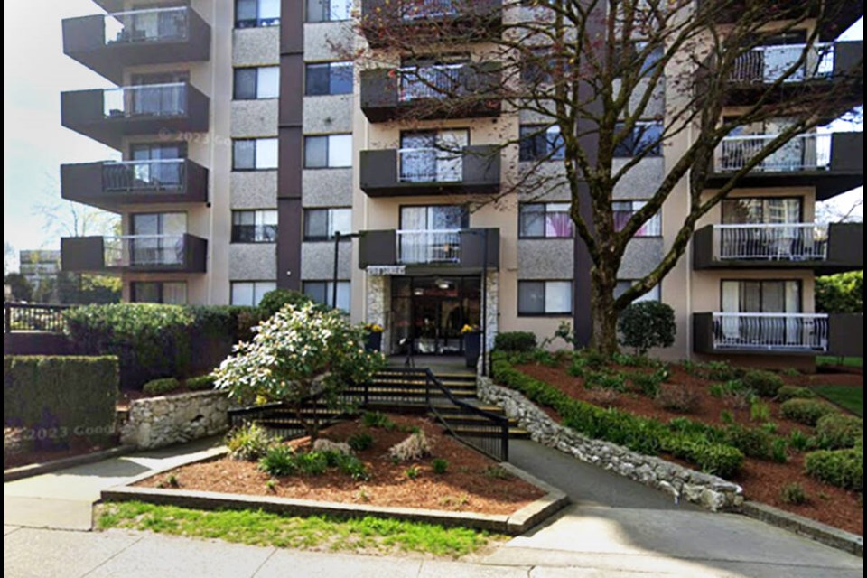 Police response: Horizon Towers at 4960 Sanders St. in Metrotown was the site of a dramatic suspected kidnapping in July 2019. Photo Google Street View 