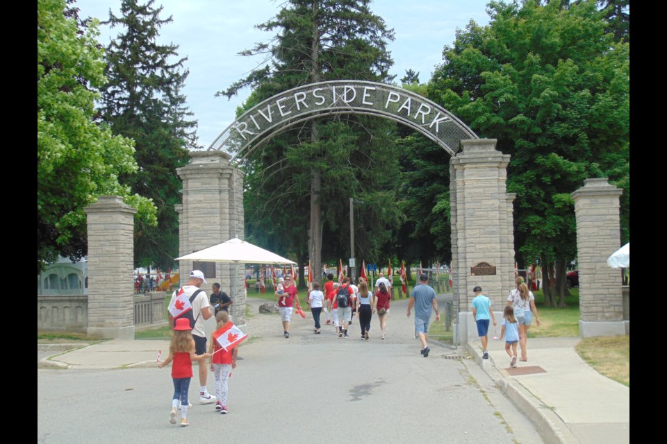 Canada Day at Riverside Park on July 1.                                