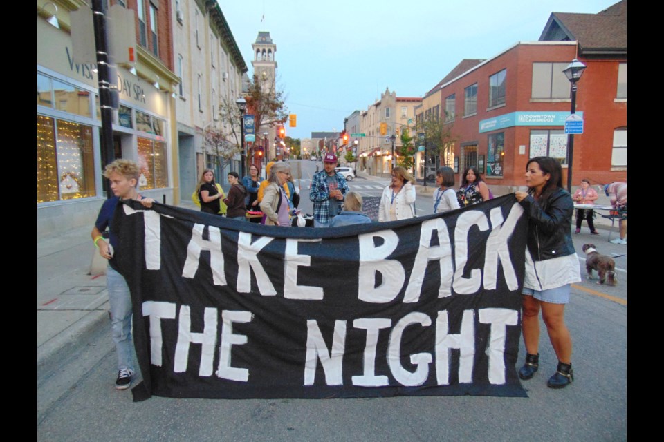The Take Back the Night event returned 'in-person' on Thursday in Cambridge.                               
