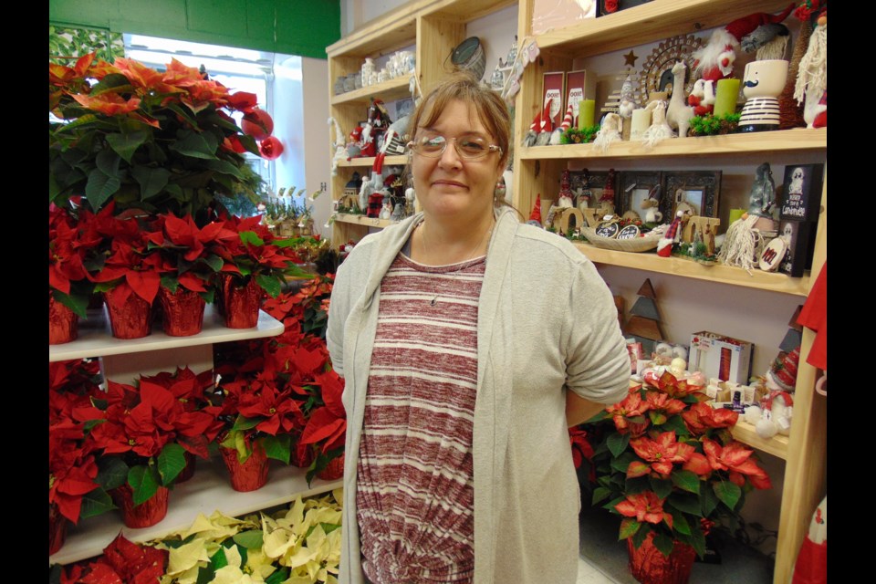 Kim Marsland, a florist at Blooms of Paradise in Hespeler.                               