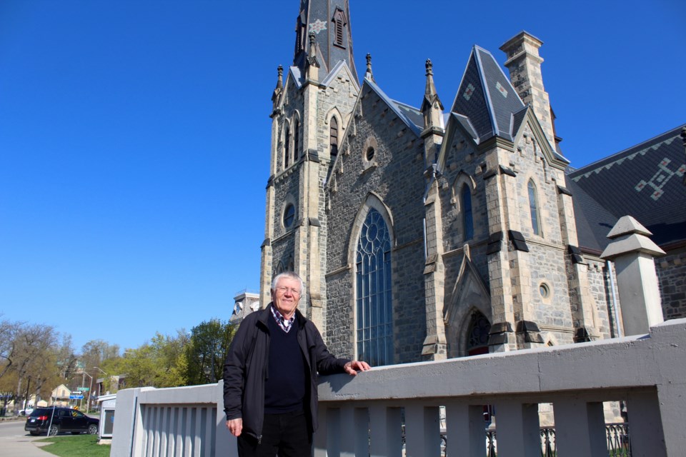 Horst Wohlgemut is a member of the church and can often be found giving tours about its history.