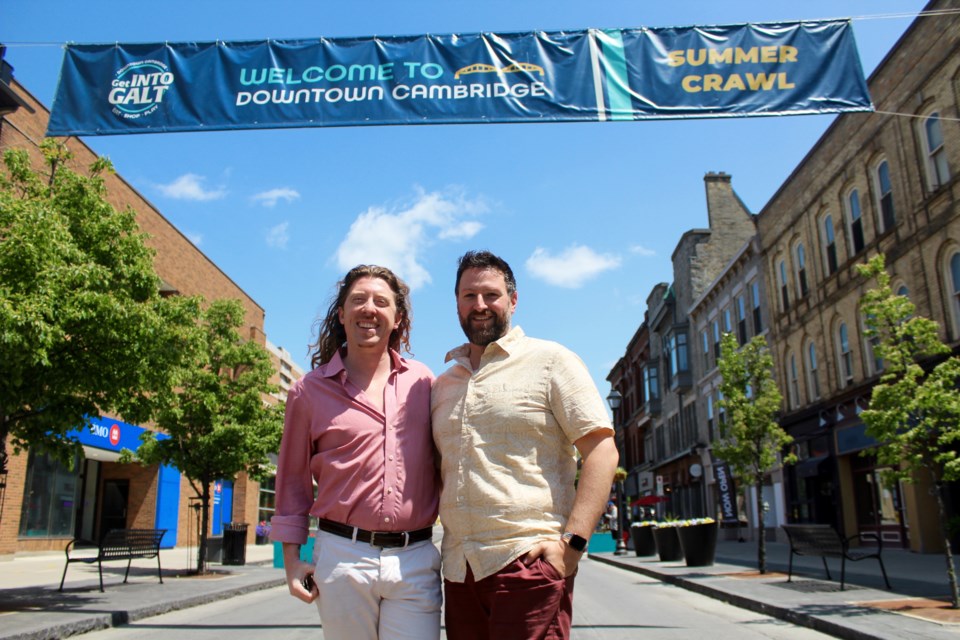 Eric Bolton (left) and Bryan Causarano will be taking over Main Street on Saturday to host their Grand River Pride street party.