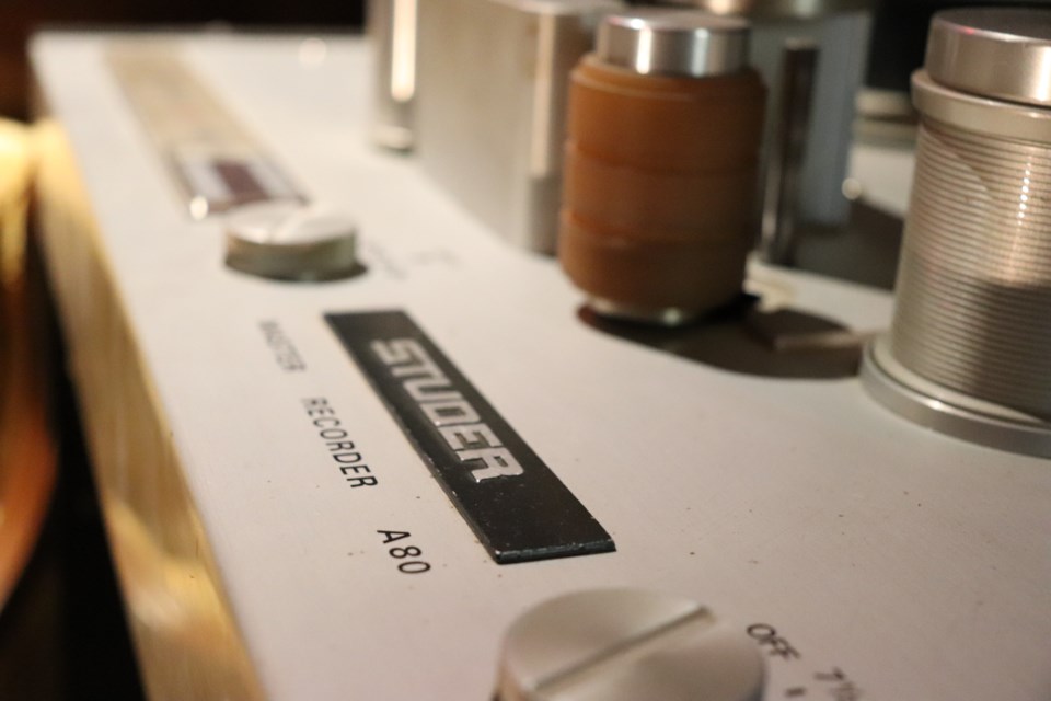 A Studer A80 Master Recorder from the 1970s at The House of Miracles in Cambridge