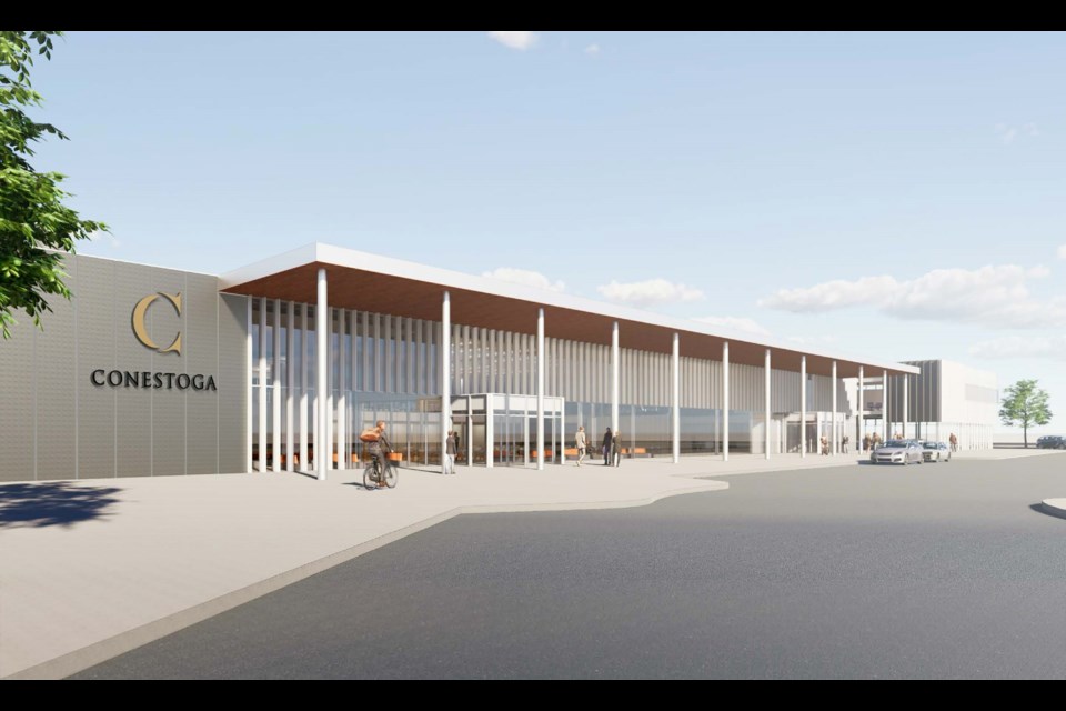 An artists rendering of the new skilled trades campus at 25 Reuter Dr. in Cambridge
