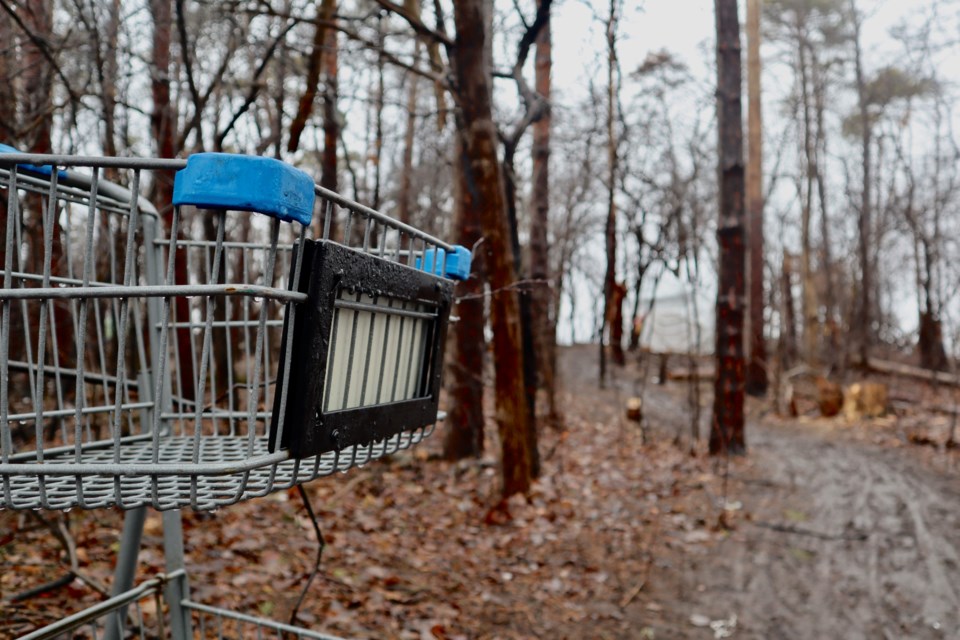 The encampment that was devastated by a fire on Jan. 11 is starting to be rebuilt