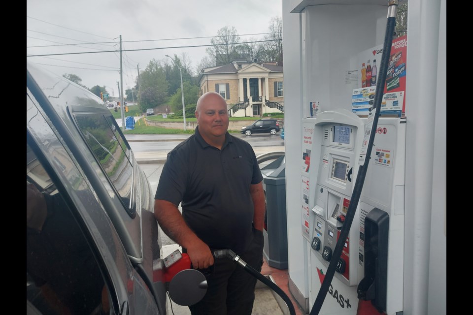 Filling up at 208, Cambridge residents like George Jupp are feeling the rise in price, canceling some summer plans.